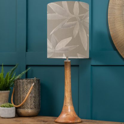 An Image of Kinross Table Lamp with Silverwood Shade Silverwood Frost Grey
