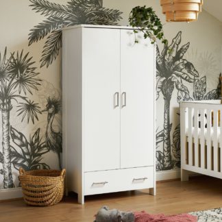 An Image of Obaby Nika Double Wardrobe - White