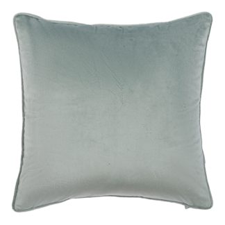 An Image of Plain Velvet Cushion - Sage - 43x43cm