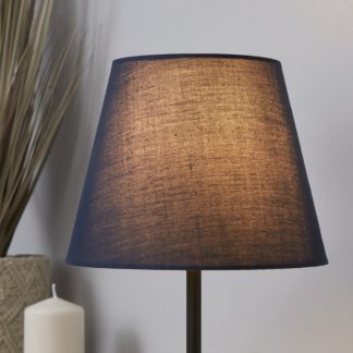 An Image of Clyde Tapered Lamp Shade - 20cm - Navy
