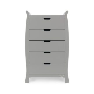 An Image of Obaby Stamford Tall Chest of Drawers - Warm Grey