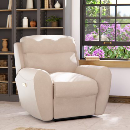 7c791b8498f20d17939e5812f370dc116823334ccf08278340e53548fe155626.jpg An Image of Wareham Power Recliner Armchair Chenille Sky