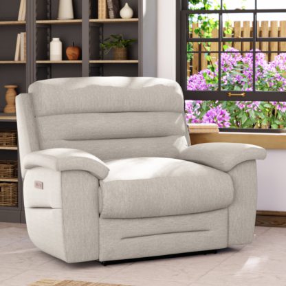 8714c59bc50b578b259033cce7503370217bb03549c712343da295f2526f16b0.jpg An Image of Lulworth Power Recliner Snuggle Sofa Chenille Sand