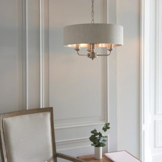 An Image of Vogue Sandringham 3 Light Pendant Light Chrome