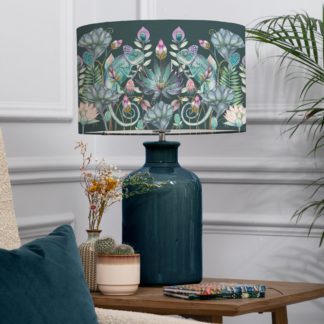 An Image of Elspeth Table Lamp with Osawi Shade Osawi Emerald Green