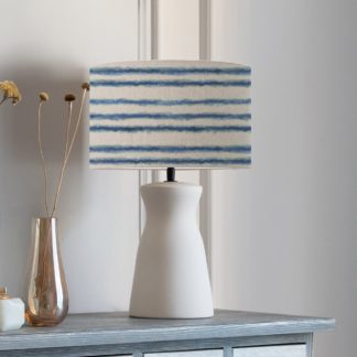 An Image of Albury Table Lamp with Merella Shade Cobalt Blue