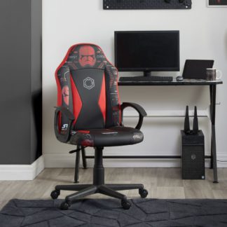 An Image of Disney - Sith Trooper - Computer Gaming Chair - Black/Red - Faux Leather - Happy Beds