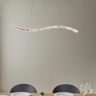 An Image of Vogue Katana 1 Light Diner Ceiling Fitting Chrome