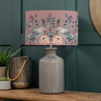 An Image of Elspeth Table Lamp with Ahura Shade Ahura Mauve Purple