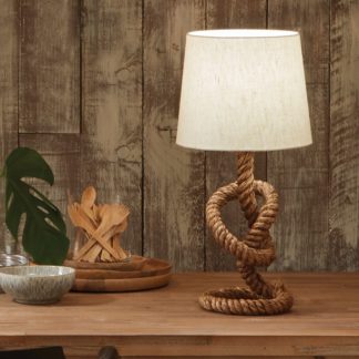 An Image of Martindale Rope Knot Table Lamp Natural