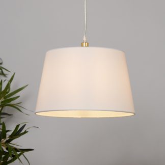 An Image of Clyde Tapered Lamp Shade - 30cm - White
