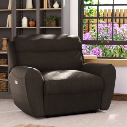 9d357ee3dc57e40b960eafcac0a7042938a09561badd05930e3e290c374bb339.jpg An Image of Wareham Power Recliner Snuggle Sofa Honeycomb Chenille Latte
