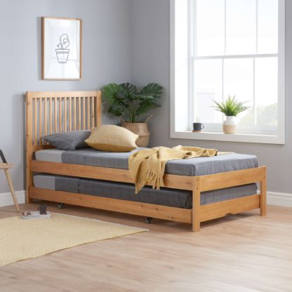 An Image of Buxton Trundle Bed White
