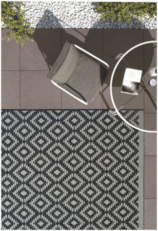 An Image of Genesis Grey Indoor Outdoor Rug