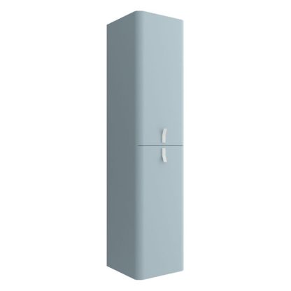 An Image of Bathstore Sketch Column Unit - Powder Blue