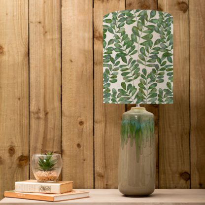 An Image of Neo Table Lamp with Rowan Shade Rowan Apple Green