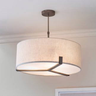 An Image of Vogue Balaton 3 Light Pendant Light Brown