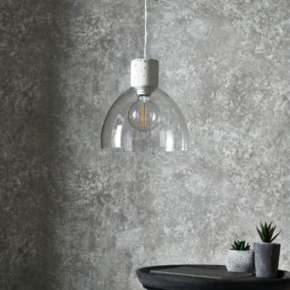 An Image of Shore Light Terrazzo Glass Pendant Light - Clear