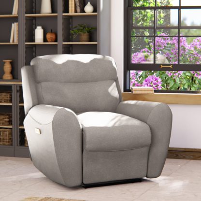 b4a20486e924f1f0933f7ba9d42b706ab1e32081ad3884d155fef7de2e3acdfe.jpg An Image of Wareham Power Recliner Armchair Chenille Sky