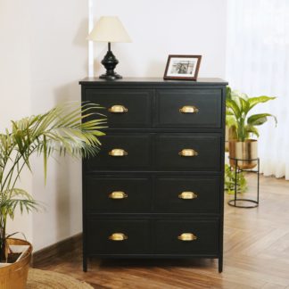 An Image of Fenway 4 Drawer Chest Black