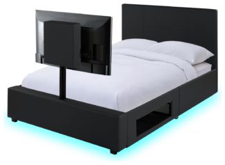 An Image of XR Living Ava Kingsize TV Bed Frame - Black