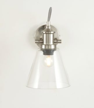 An Image of Chaplin Glass Wall Light Silver