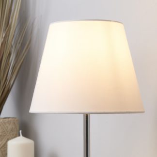 An Image of Clyde Tapered Lamp Shade - 20cm - White