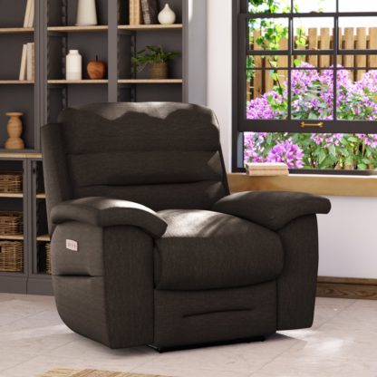 cf48a7afd8a620d8b1db68a8ec7357152ad3bfbbf98f84fae4d3c887e2e24d0a.jpg An Image of Lulworth Power Recliner Armchair Chenille Sky