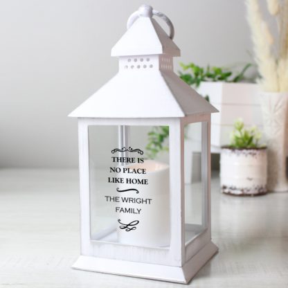 An Image of Personalised Antique Scroll Lantern Black