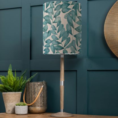 An Image of Solensis Large Table Lamp with Rowan Shade Rowan Apple Green