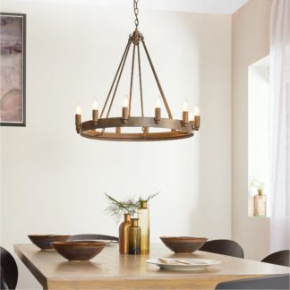 An Image of Vogue Lannister 12 Light Pendant Light Black