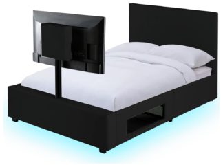 An Image of XR Living Ava Small Double TV Bed Frame - Black