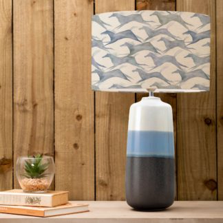 An Image of Nama Table Lamp with Dakota Shade Dakota River Blue