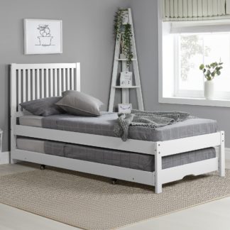 An Image of Buxton Trundle Bed White
