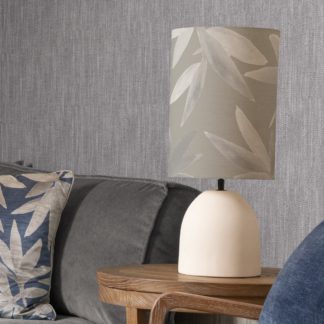 An Image of Larissa Table Lamp with Silverwood Shade Silverwood Light Grey