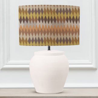 An Image of Edessa Table Lamp with Mesa Shade Mesa Mid Brown