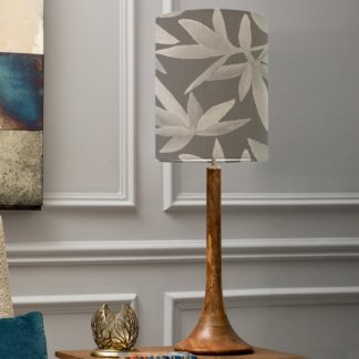 An Image of Kinross Large Table Lamp with Silverwood Shade Silverwood Frost Grey