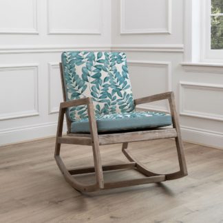 An Image of Jonas Rowan Rocking Chair Rowan Aqua Blue
