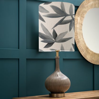 An Image of Ursula Table Lamp with Silverwood Shade Silverwood Frost Grey