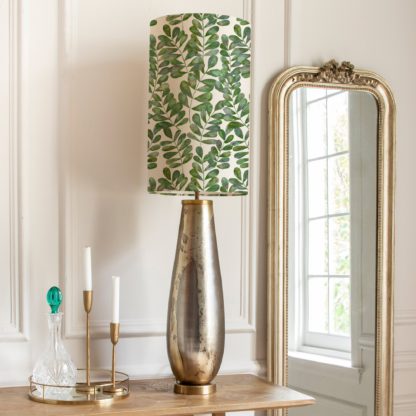 An Image of Minerva Table Lamp with Rowan Shade Rowan Violet Purple