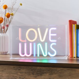 An Image of Love Wins Neon Sign MultiColoured