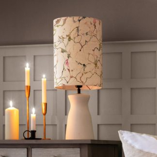 An Image of Albury Table Lamp with Carrara Shade Carrara Meadow Green