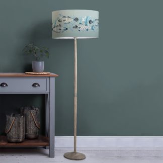 An Image of Solensis Floor Lamp with Barbeau Shade Seafoam (Blue)