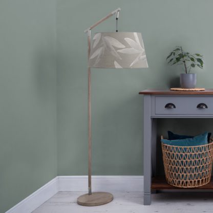 An Image of Quintus Floor Lamp with Silverwood Shade Silverwood Apple Green