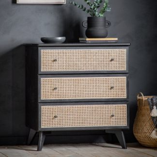 An Image of Somer 3 Drawer Chest Black