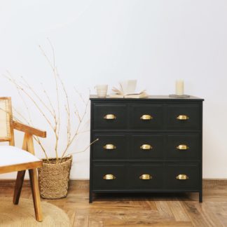 An Image of Fenway 3 Drawer Chest Black
