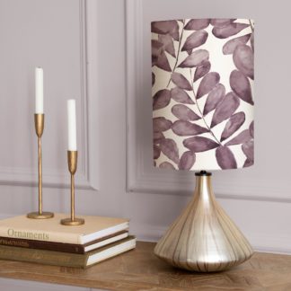 An Image of Luna Table Lamp with Rowan Shade Rowan Violet Purple