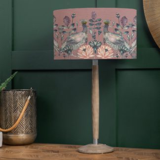 An Image of Solensis Table Lamp with Ahura Shade Ahura Mauve Purple