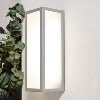 An Image of Aylesford LED Outdoor Wall Lantern - Silver