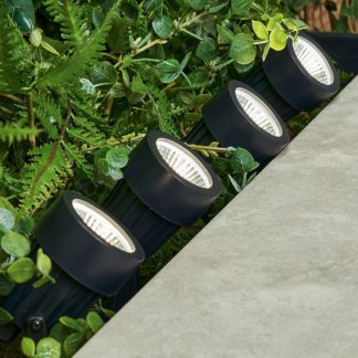 An Image of LED Outdoor Spike & Deck Lights - Pack of 4